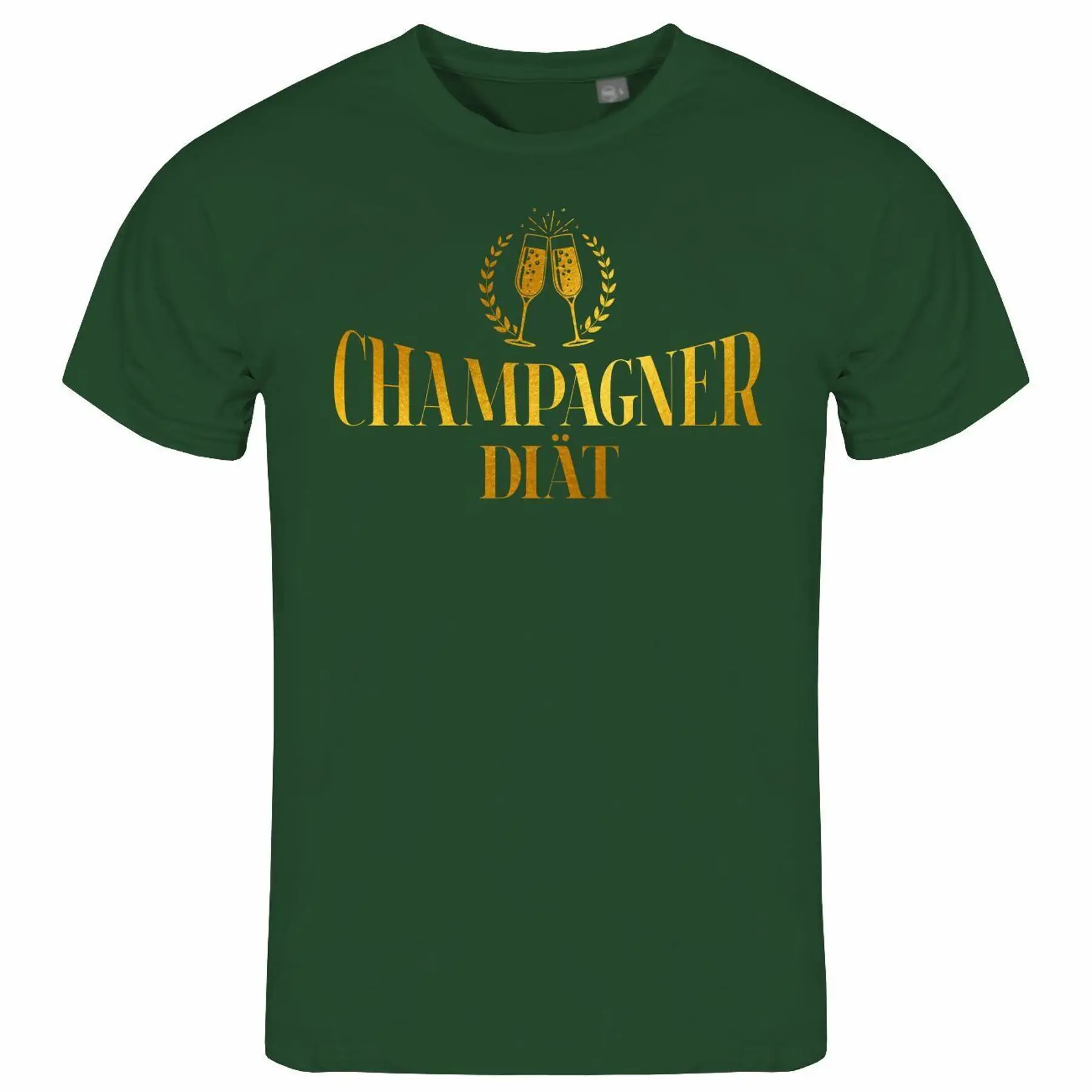 Luxury Lifestyle Shorts - Herren T-Shirt „Champagner-Diät“ S bis XXL