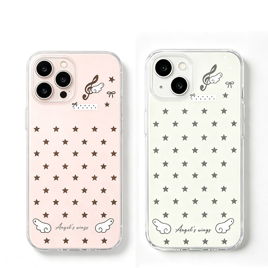Vivo Y28 - Engelsflügel-Sternenmuster Mädchen Handyhülle für VIVO Y78