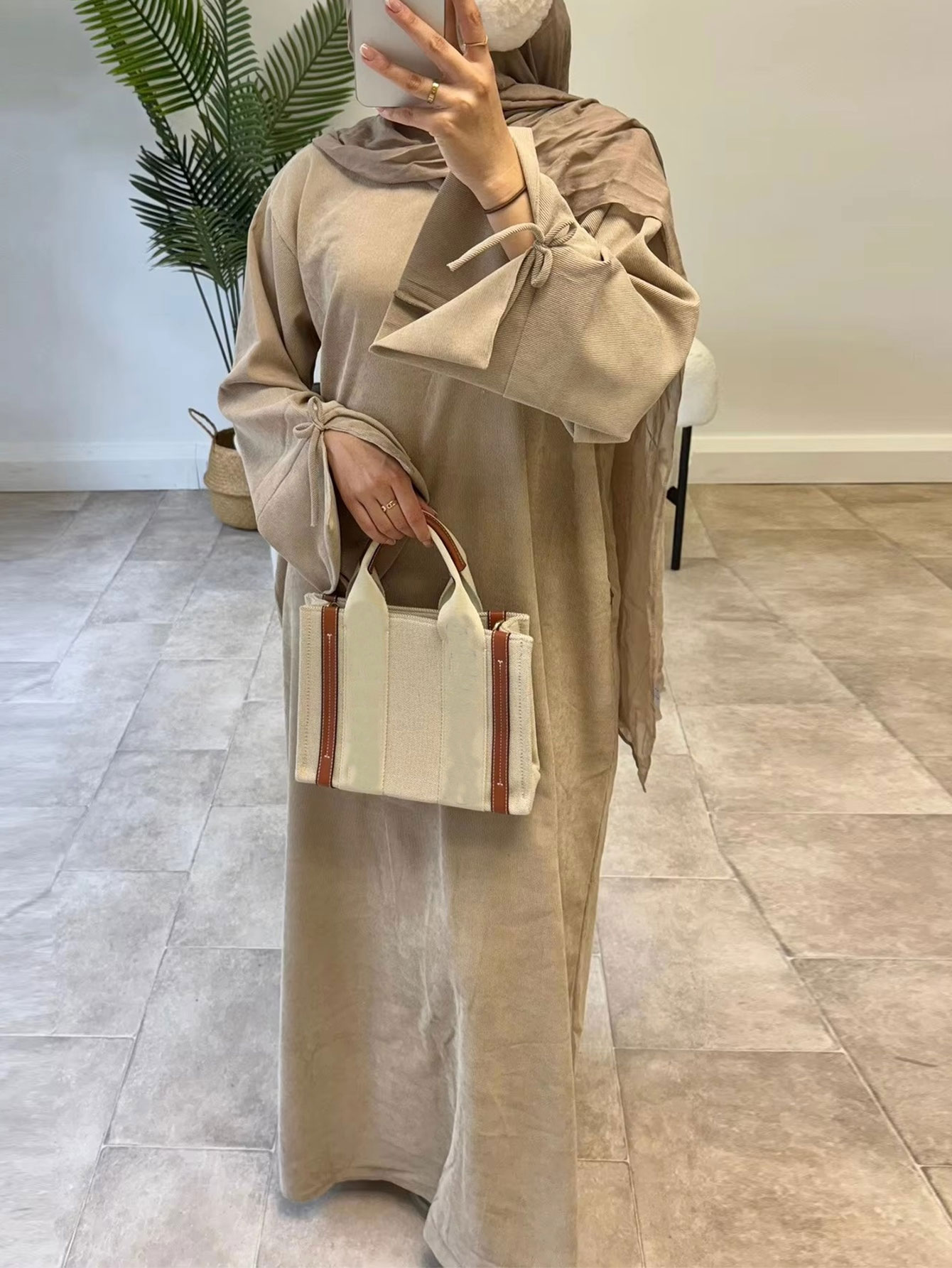 Luxury Lifestyle Women - Ramadan Bogen-knoten Dubai Abaya Kleid Luxus