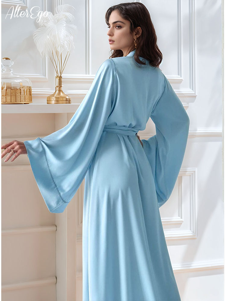 Bodenlanger Braut-Kimono, beig – Luxury Lifestyle Women Bewertung und Preis