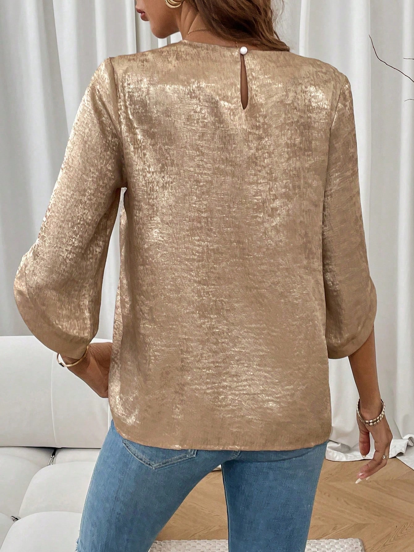 Damen-Bluse in Uni-Farbe mit m – Luxury Lifestyle Women Bewertung und Preis